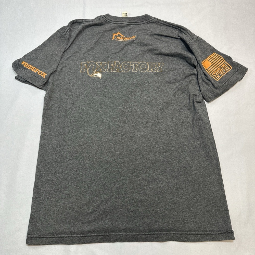 FOX Factory Shirt Mens M Gray FoxFactory American Apparel Racing Casual USA 2